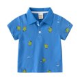 thumbnail image 1 of MXIEZI 1-8 Years Boys Kids Cartoon Printed Tees Short-Sleeved Shirt Baby Toddler Summer Lapel T-Shirt, 1 of 9