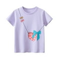 thumbnail image 1 of MXIEZI 1-8T Girls T-Shirt Summer Cotton Tees Tops for Kids Toddler Half-Sleeved Tees Shirt Clothes Baby Girls Soft Printed Pullover, 1 of 9