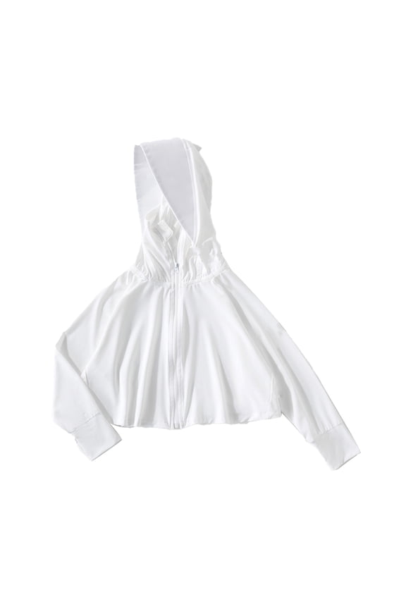 2-12 Years Boys Girls Hooded Sun Protection Jacket for UPF 50+ Rash Protection Guard Ice Silk Sunsuits Kids Summer Long Sleeve Toddler Sun Shirt