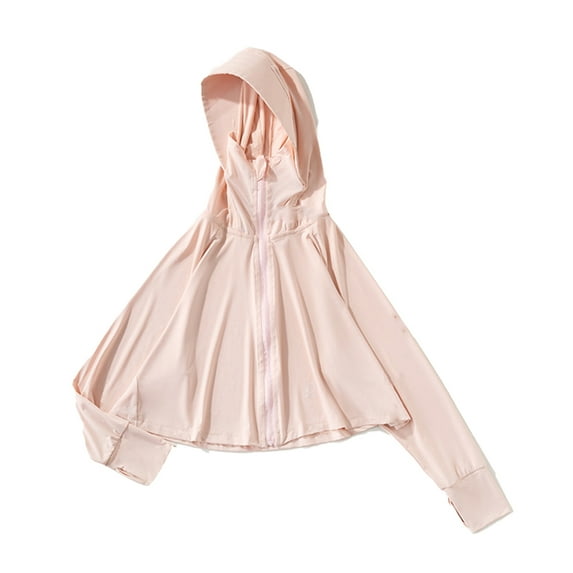 MXIEZI 2-12 Years Boys Girls Hooded Sun Protection Jacket for UPF 50+ Rash Protection Guard Ice Silk Sunsuits Kids Summer Long Sleeve Toddler Sun Shirt