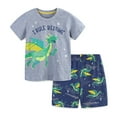 thumbnail image 1 of MXIEZI 2-7 Years Old Boys Shorts Set Short Sleeve T-Shirt for Toddler Kids Solid Colour Shorts Summer Sports 2 Piece Outfit, 1 of 9