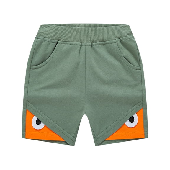MXIEZI 2-8T Boys Cotton Shorts Baby Cartoon Quarter Pants Kids Summer Casual Short Pants