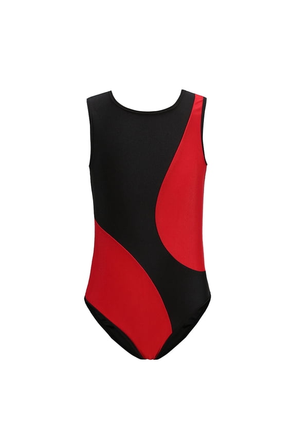 3-14 Years Girls Gymnastics Leotards Teen Kids Stripe Print Practice Costumes Toddler Spring Summer Dancewear