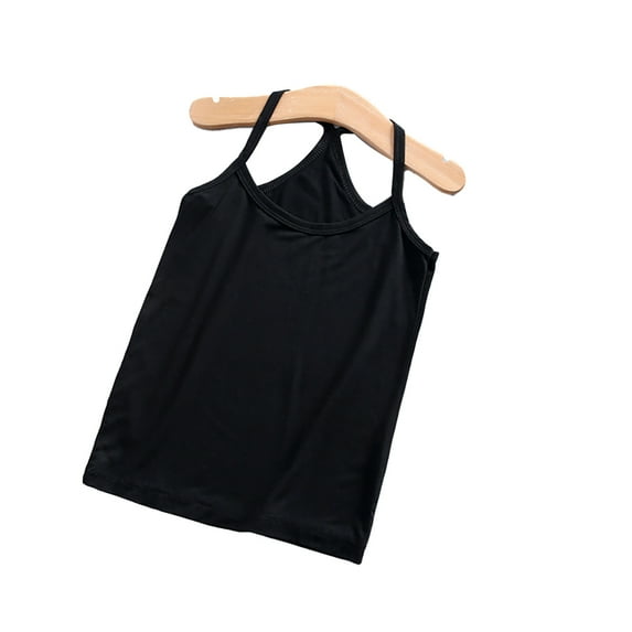 MXIEZI 3-9 Years Girls Cotton Camisole Tanks Top Toddler Kids Soft Undershirts Summer Sleeveless Underwear for Baby Girls