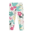 thumbnail image 1 of MXIEZI 6-12 Years Girls Stretch Leggings Pants Kids Spring Fall Soft Ice Silk Nine Cent Yoga Leggings Bottoms, 1 of 9