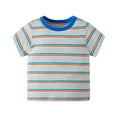 thumbnail image 1 of MXIEZI Baby Boys Cotton T-Shirts Kids Short Sleeve Tees Top for 1-8Y Toddler Children Crewneck T-Shirt, 1 of 4