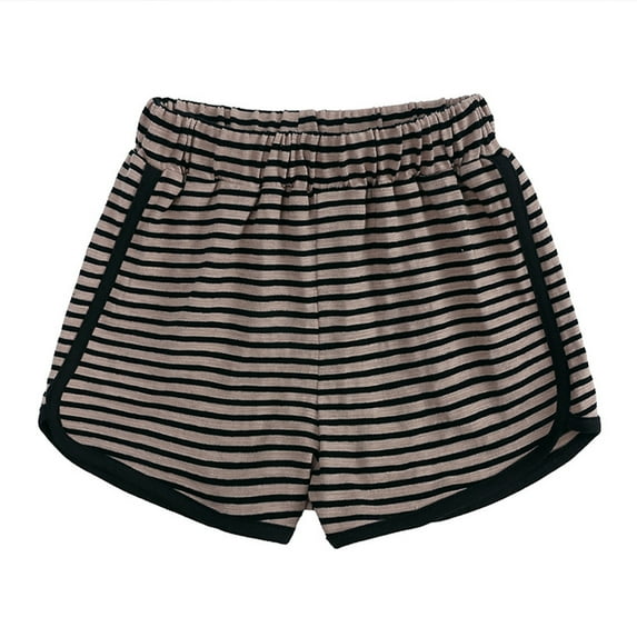 MXIEZI Baby Boys Girls Cotton Shorts Unisex Kids Elastic Waist Short Pants for 9 Months-7 Years Toddler Loose Summer Five Pants