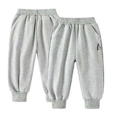 MXIEZI Baby Boys Sweatpants for Toddler Boys Joggers Pant 1-8 Years old Kids Casual Elastic Sweat Pants Spring Fall Trousers