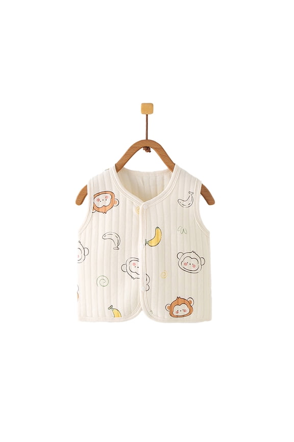 Baby Girls Cotton Vest Infant Newborn Boys Warm Sleeveless Jacket Spring Winter Waistcoat 0-3T