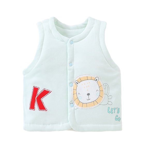 MXIEZI Baby Girls Warm Cotton Vest Jacket,Newborn Infant Boys Sleeveless Outwear Waistcoat 0-3Y