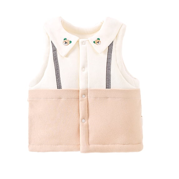 MXIEZI Baby Girls Warm Cotton Vest Jacket,Newborn Infant Boys Sleeveless Outwear Waistcoat 0-3Y