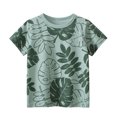 thumbnail image 1 of MXIEZI Baby Kids Crewneck T-Shirts for Boys Short Sleeve Cotton Summer Tees Comfortable and Breathable Tops for Toddler Boys 1-10 Years Casual and Stylish Shirts, 1 of 8