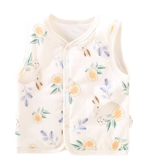 MXIEZI Baby Newborn Boys Girls Cotton Vest Infant Warm Sleeveless Jacket Spring Winter Waistcoat 0-3T