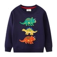 thumbnail image 1 of MXIEZI Baby Toddler Boys Long Sleeve Sweatshirt Kids Spring Fall Tops Cartoon Dinosaur Sweaters for 1-8Y, 1 of 9