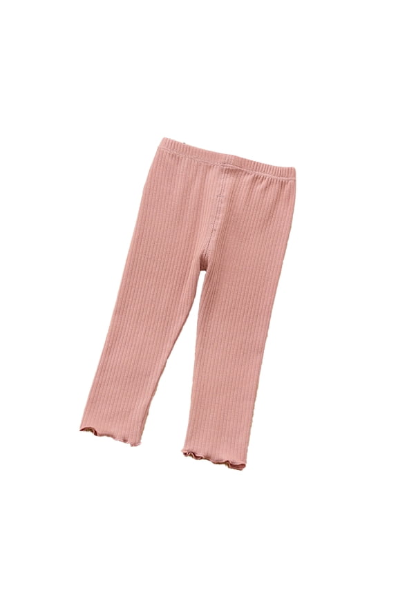 Baby Toddler Stretch Legging Pants Girls Solid Color Tights Pants for 1-5 Year Kids Long Pant