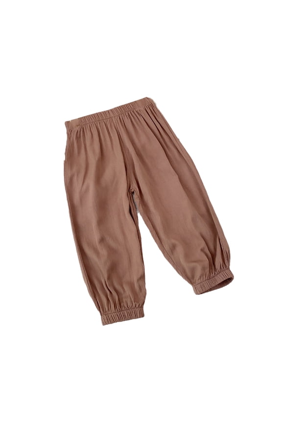 Boys Girls Soft Casual Pants Summer Air-Conditioned Pants for 1-15T Kids Toddler Long Bloomers Pants