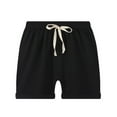 thumbnail image 1 of MXIEZI Boys Girls Summer Shorts for Elastic Lacing Casual Beach Shorts Pants Solid Colour Cotton Linen Jogger Short for Kids Baby 2-13T, 1 of 9