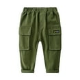 thumbnail image 1 of MXIEZI Boys Joggers Pants Baby Toddler Elastic Waist Casual Pants 2-8 Years Kids Bottom Trousers, 1 of 6
