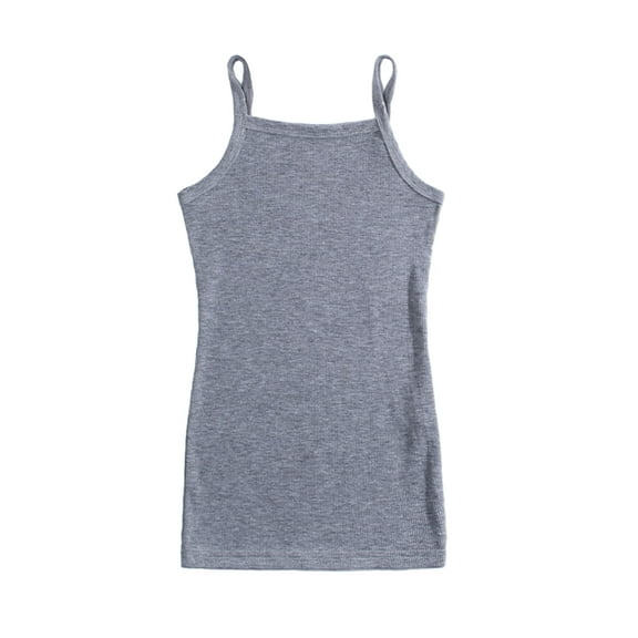 MXIEZI Girls Halter Dress 2-8T Kids Sleeveless Cami Dresses Baby Toddler Summer Tight Undershirt Dresses