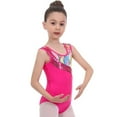 thumbnail image 1 of MXIEZI Girls One-Piece Gymnastics Clothing 3-12T Kids Performance Dance Outfit Toddler Sleeveless Leotards Summer Practice Clothing, 1 of 9