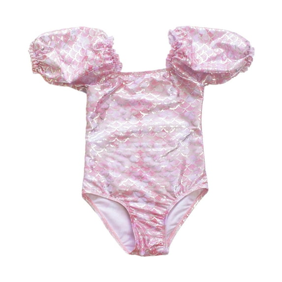 MXIEZI Girls One Piece Swimsuits Summer Colorful Quick Dry Swimwear for 3-12 Years Kids Beach Bikini Bathing Suit