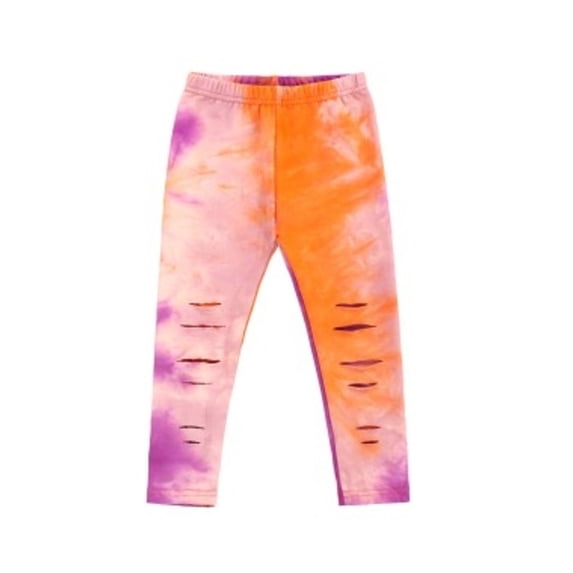 MXIEZI Kids Baby Girls Summer Fashion Leggings Comfort Broken Hole Pants 6 Months - 6 Years Toddler High Waist Trouser Summer Tights for Girls