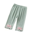 thumbnail image 1 of MXIEZI Kids Girls Summer Cartoon Leggings Pants for Toddler Cotton Casual Long Pants Elastic Anti-Mosquito Trousers for 1-6 Years Old Girls, 1 of 9