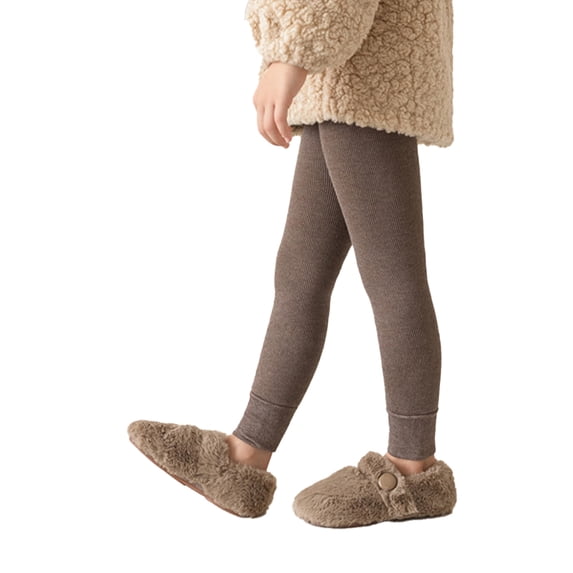 MXIEZI Kids Girls Winter Cotton Leggings Baby Toddler Thick Tights Fleece Cable Knit Stockings 1-15Y