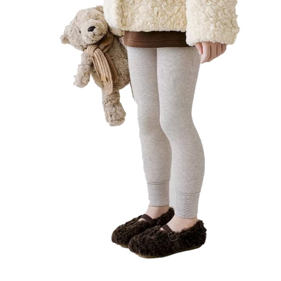 MXIEZI Kids Girls Winter Cotton Leggings Baby Toddler Thick Tights Fleece Cable Knit Stockings 1-15Y