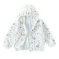 thumbnail image 1 of MXIEZI Kids Toddler Hooded Sun Protection Jacket for 3-14 Years Summer Print Sun Shirt UV Protection Sunsuits for Boys Girls UPF 50+ Zip Front Rashguard, 1 of 9