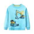 thumbnail image 1 of MXIEZI Toddler Baby Boys Long Sleeve Crewneck Sweatshirts Kids Spring Fall Pullover Cotton Shirt Sweater Tops 1-8T, 1 of 8