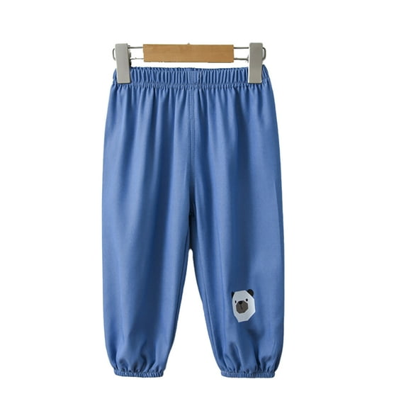 MXIEZI Toddler Baby Loose Soft Bloomers Pants for Boys Girls Denim Pants Kids Unisex Summer Harem Jeans Trousers for 2-7T Kids