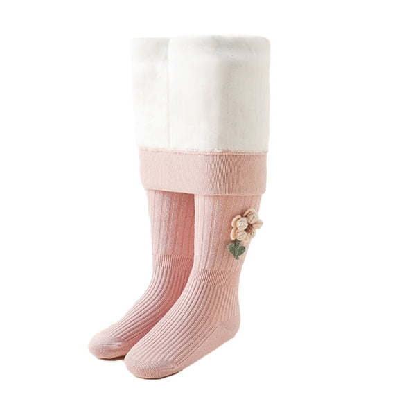 MXIEZI Toddler Baby Winter Tights Leggings for Girls,Kids Thick Fleece Cotton Infant Stockings 1-15T