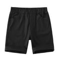 thumbnail image 1 of MXIEZI Toddler Kids Cotton Summer Five-Minute Pants for Boys Girls Casual Shorts Baby Unisex Solid Short Middle Trousers 1-10 Years, 1 of 9