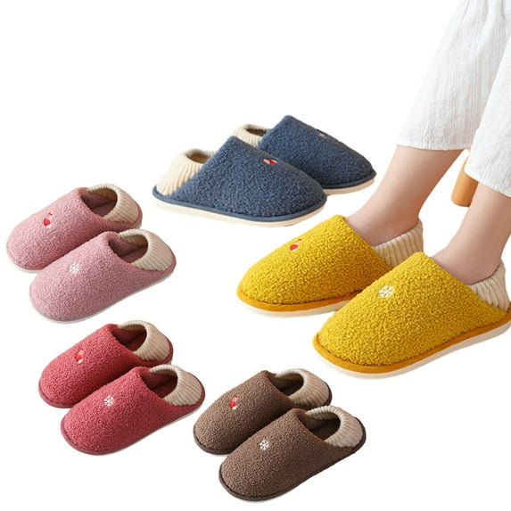 MXIEZI Women Postnatal Slippers Non-slip Men Slippers Cozy Plush Slippers for Indoor Outdoor Package Heel Unisex Slipper Slides