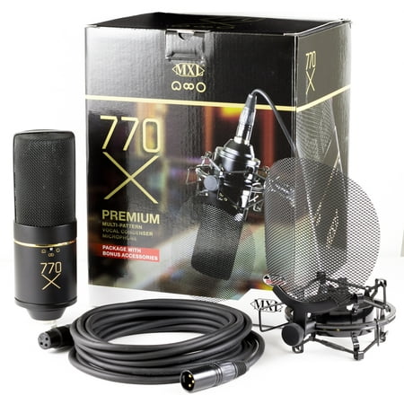 MXL 770X Multi-Pattern Vocal Condenser Microphone Package