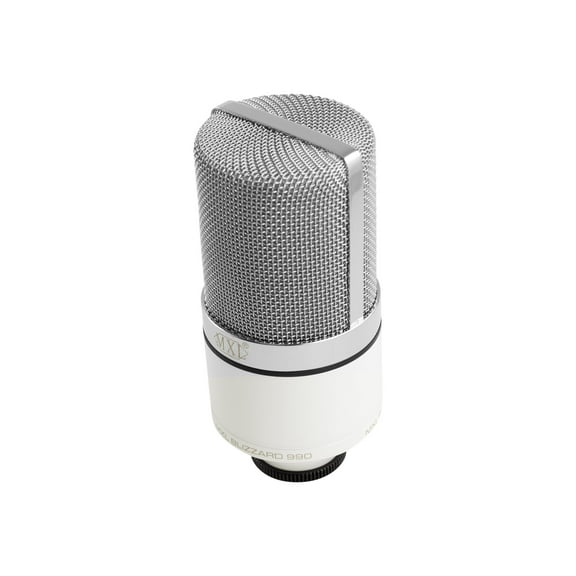 MXL 990 Blizzard - Overstream Bundle - microphone - silver, light blue, black microphone