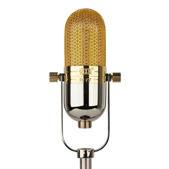 MXL R77 Wired Microphone, Chrome, Gold