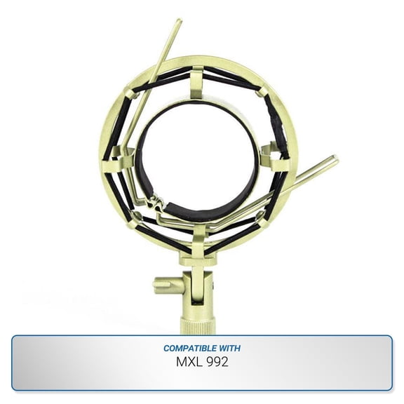 MXL Silver Shock Mount compatible with MXL 992 Microphone Microphone