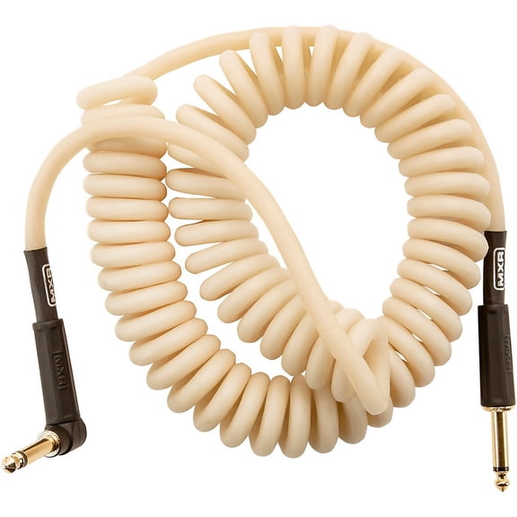 MXR 15' GLO Coil Instrument Cable Straight to Angle 15 ft.