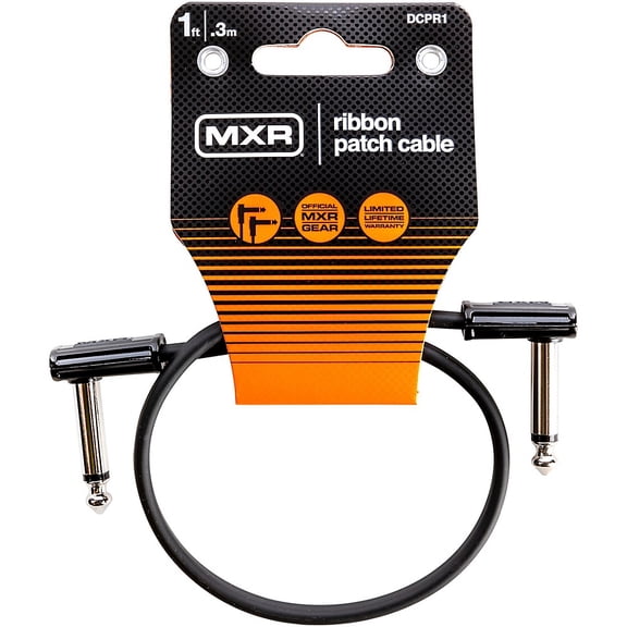 MXR Ribbon Patch Cable 1 ft. Black