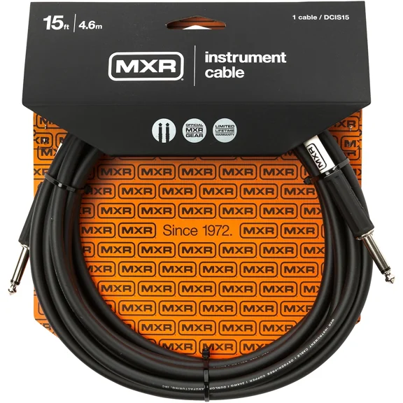 MXR Instrument Cable 15 ft. Black