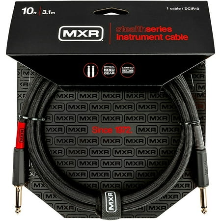 MXR Stealth Series Straight to Straight Instrument Cable 10 ft. Black