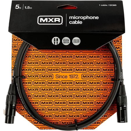 MXR XLR Microphone Cable 5 ft. Black