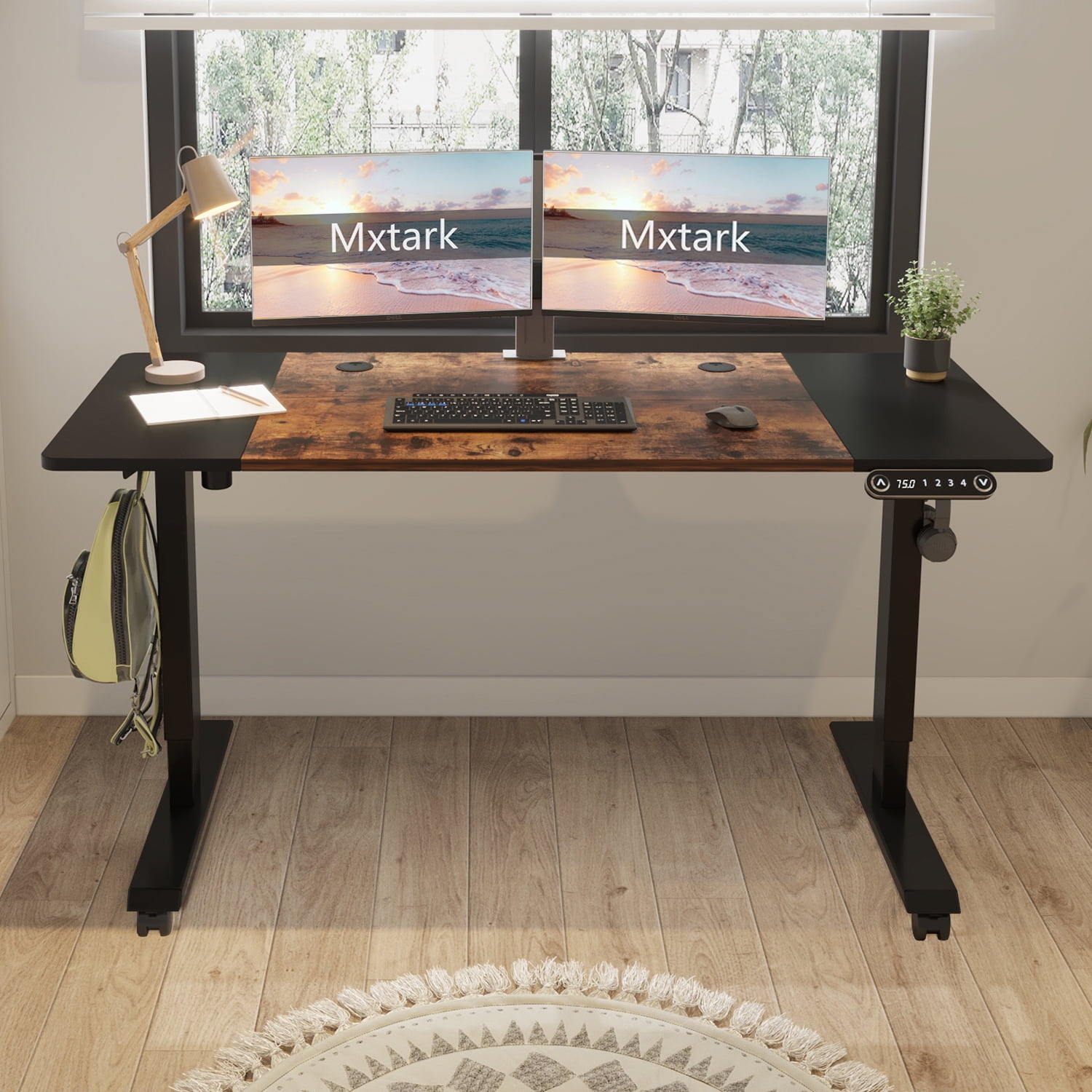 https://i5.walmartimages.com/seo/MXTARK-55-x-24-Ergonomic-Stand-Up-Desk-Home-Office-Ergonomic-Study-Adjustable-Height-Electric-Standing-Desk-Sit-Splice-Board-Black-Frame-Brown-Top_b199e51f-461a-45c8-9911-8b348770af54.b839284da75a13ff97a30f9e0b6f80e9.jpeg