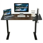 MXTARK Height Adjustable Electric Standing Desk with Memory Settings, it Stand Desk with Splice Board, Black Finish,55"