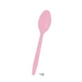 thumbnail image 1 of MXTPOV 10pcs Plastic Spoons for Party, Cute Pink Spoons Cutlery Disposable for Holiday Picnic, Easter Decorations, Disposable Plastic Spoon, Home Decor, 1 of 5
