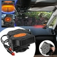 thumbnail image 1 of MXTPOV 12V/24V Car Heater Plug into Cigarette Portable Space Heater Defogger and Defroster 2 in 1 Mini Heater for Indoor Home Bedroom Office Desk All Cars 360° Rotating Base, 1 of 6