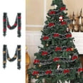 thumbnail image 1 of MXTPOV 16.4 FT Artificial Christmas Garland, Cedar Garland with Red Bows, Garlands for Decoration Christmas Fireplace Party Wedding, Home Decor, 1 of 6