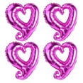 thumbnail image 1 of MXTPOV 4pcs Heart Balloons, Hot Pink Balloons, Foil Balloons for Birthday Wedding Party, Valentines Day Decorations, Christmas Balloons, Happy Birthday Balloon, Home Decor, 1 of 5